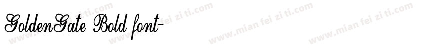 GoldenGate Bold font字体转换